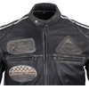 Vyriška odinė motociklininko striukė W-TEC Sheawen Vintage