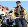 Vyriška odinė motociklo striukė W-TEC Retro