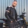Vyriška odinė striukė W-TEC Hellsto