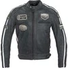 Vyriškas odinis moto švarkas W-TEC Dark Pilkas Vintage