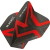 Winmau Blade X Prism Delta plunksnelės, metalinė juoda/raudona
