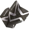 Winmau Blade X Prism Delta plunksnelės, metalinė juoda/sidabrinė