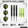 Winmau MvG SE plieno galiuko taikinio strėlytės, 21 g