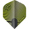 Winmau Prism Delta MvG strėlyčių plunksnos, žalia/juoda