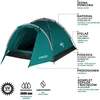 Žalia turistinė palapinė Hiker NC6010 Nils Camp