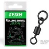 "ZFISH Rolling Swivel" su žiedu, juodas matinis, 8/26 kg dydžio