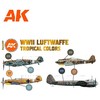 AK Interactive - WWII Luftwaffe Tropical Colors Set - 3rd generation - Akrilinių dažų rinkinys, AK11719