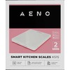 AENO virtuvinės svarstyklės KS1S išmaniosios, maks. apkrova - 8kg, „Bluetooth“, daugiau nei 10 000 produktų ir patiekalų, 25 indikatorių analizė, kavos režimas, 6 vienetų konvertavimas: kg, g, lb, fl, oz, ml, medžiaga - stiklas