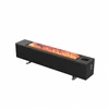 AENO Premium Eco Smart Space Heater, 2000W, 2 power steps, Convection heating type, REAL FIRE effect (12 colors, iki 72h), Humidification, Smart Heating, LED color display, Voice control, Vanduo tank 2L, Plug type: EU (E/F), Juodas, Made in Poland