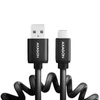 Axagon Data and charging USB 2.0 kabelio ilgis 1.1 m. 3A. Juodas twisted.