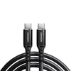 Axagon Data and charging USB 2.0 kabelio ilgis 3 m. 3A. PD 60W, 3A. Juodas braided.