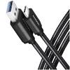 Axagon Data and Charging USB 3.2 Gen 1 kabelio ilgis 1 m. PD 60W, 3A. Juodas pynė.