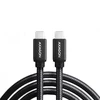 Axagon duomenų ir įkrovimo USB 3.2 Gen1 kabelis, kurio ilgis 3 m. PD 60W, 3A. Juodas pynė.