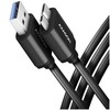 Axagon Data and charging USB 3.2 Gen1 kabelio ilgis 1 m. 3A. Juodas.