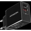 Axagon Dual wallcharger <240V / 2x USB port QC3.0/AFC/FCP + 5V-1.2A. 24W total power.