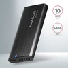 AXAGON EEM2-SBC, M.2 SATA screwless RAW box, juodas, SuperSpeed USB-C 10 Gbps