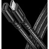 Axagon Extension USB 20Gbps kabelio ilgis 1.5 m. PD 240W, 5A, 8K HD video. Juodas braided.