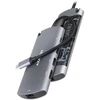 Axagon HMC-6M2 SUPERSPEED USB-C COMBO 6IN1 HUBMultiport USB 3.2 Gen 1 šakotuvas. SATA M.2, HDMI, Gigabit LAN ir maitinimo tiekimas. USB-C laidas 18 cm.