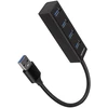 AXAGON HUE-M1A 4x USB3.2 Gen 1 MINI šakotuvas, metalinis, 20 cm USB-A laidas