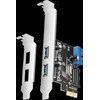 AXAGON PCEU-232RS PCIe kortelė - 2+2x USB 5Gbps prievadas, SATA maitinimas, Renesas PD720201, SP ir LP