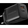 Axagon Sil sieninis įkroviklis 2x prievadas (USB-A + USB-C), PD3.0/QC4+/PPS/AFC/Apple. 30W bendra galia.