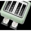 BUYDEEM 4 riekelių skrudintuvas, modelis DT640E, spalva „Cozy Greenish“, ES