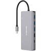 CANYON šakotuvas DS-12 13in1 4k USB-C Tamsiai pilka
