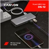 CANYON šakotuvas DS-12 13in1 4k USB-C Tamsiai pilka