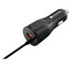 CANYON automobilinis įkroviklis C-033 2.4A/USB-A su integruotu „Lightning“ Juodas