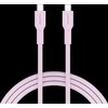 CANYON cable OnWire 60CL C-C 60W COLOR Braided 1m Rožinė
