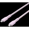 CANYON cable OnWire 60CL C-C 60W COLOR Braided 1m Rožinė