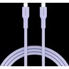 CANYON cable OnWire 60CL C-C 60W COLOR Braided 1m Violetinė