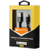 CANYON kabelis MFI-3 Lightning 12W 1m Juodas
