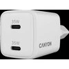 CANYON pakrovėjas CU35CC GaN 35W 2xPD EU Baltas