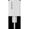 CANYON įkroviklis CU45AC GaN 45W 1xPD 1xQC EU Baltas
