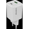 CANYON įkroviklis CU45AC GaN 45W 1xPD 1xQC EU Baltas