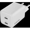 CANYON įkroviklis CU45CC GaN 45W 2xPD EU Baltas