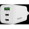 CANYON įkroviklis CU65ACC GaN 65W 2xPD 1xQC EU Baltas