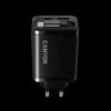 CANYON charger OnCharge 65RC Build-In Cable USB-C 65W 1xPD 1xQC EU Juodas