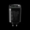 CANYON charger OnCharge 65RC Build-In Cable USB-C 65W 1xPD 1xQC EU Juodas