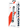 CANYON DS-6, kelių prievadų prijungimo stotis su 7 jungtys: 2*Tipas C+1*HDMI+2*USB3.0+1*RJ45+1*garsas 3.5mm, Įvestis 100-240V, Išvestis USB-C PD 5-20V /3A&USB-A 5V/1A, su c tipo iki c tipo kabeliu 0.3m, Space pilka, 226*33.7*24mm, 0.174kg