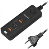 CANYON įkroviklis H-10 PD 20W QC 3.0 18W 2USB-A 2USB-C stalinis juodas