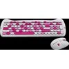 CANYON HSET-W6 EN Klaviatūra ir pelė Kitty Edition AAA+АА Wireless Rožinė
