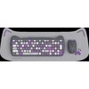 CANYON HSET-W6 EN Klaviatūra ir pelė Kitty Edition AAA+АА Wireless Violet