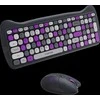 CANYON HSET-W6 EN Klaviatūra ir pelė Kitty Edition AAA+АА Wireless Violet