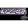 CANYON HSET-W6 EN Klaviatūra ir pelė Kitty Edition AAA+АА Wireless Violet