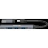 CANYON šakotuvas DS-02 4in1 USB-A/C Pilkas