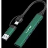 CANYON šakotuvas DS-02 4in1 USB-A/C žalia