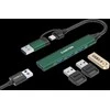 CANYON šakotuvas DS-02 4in1 USB-A/C žalia