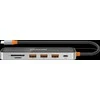CANYON šakotuvas DS-13 7in1 4k USB-C permatomas erdvės pilkas